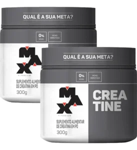 Kit 2x creatina 300g max titanium