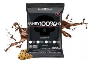 Whey 100% hd 900g black skull