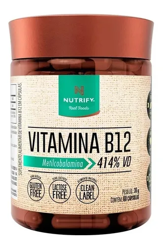 Vitamina b12 metilcobalamina 414% nutrify 60caps