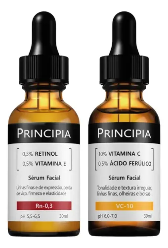 Principia kit tratamento sérum vitamina c 10 + retinol