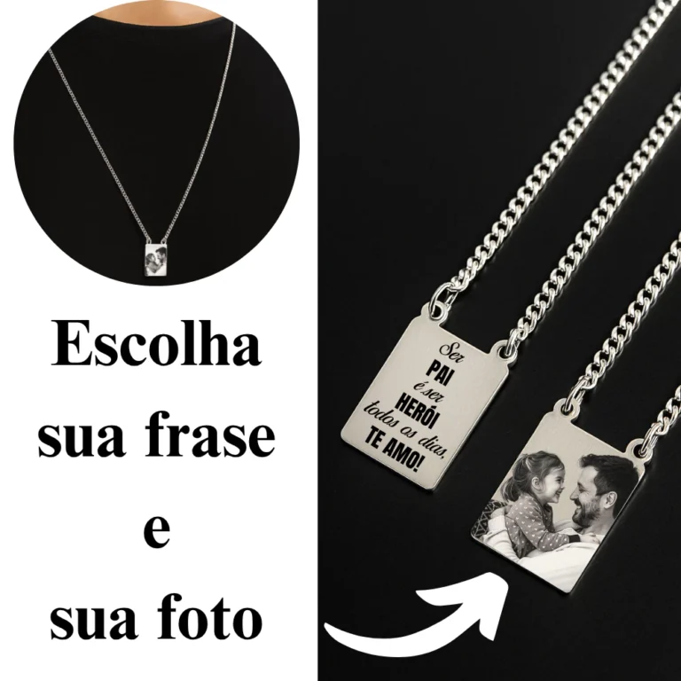 Escapulário personalizado dia dos pais